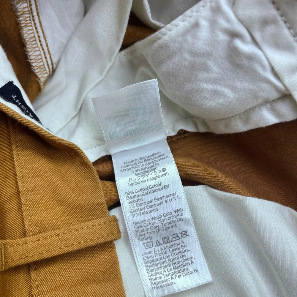 J.Crew Flex Mens Straight Fit Chino Pants Sz 33 Fit 32
